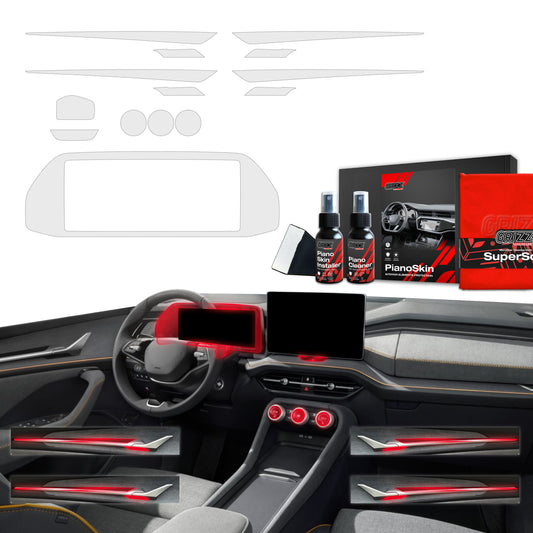 Scratch-resistant film for automotive interior elements