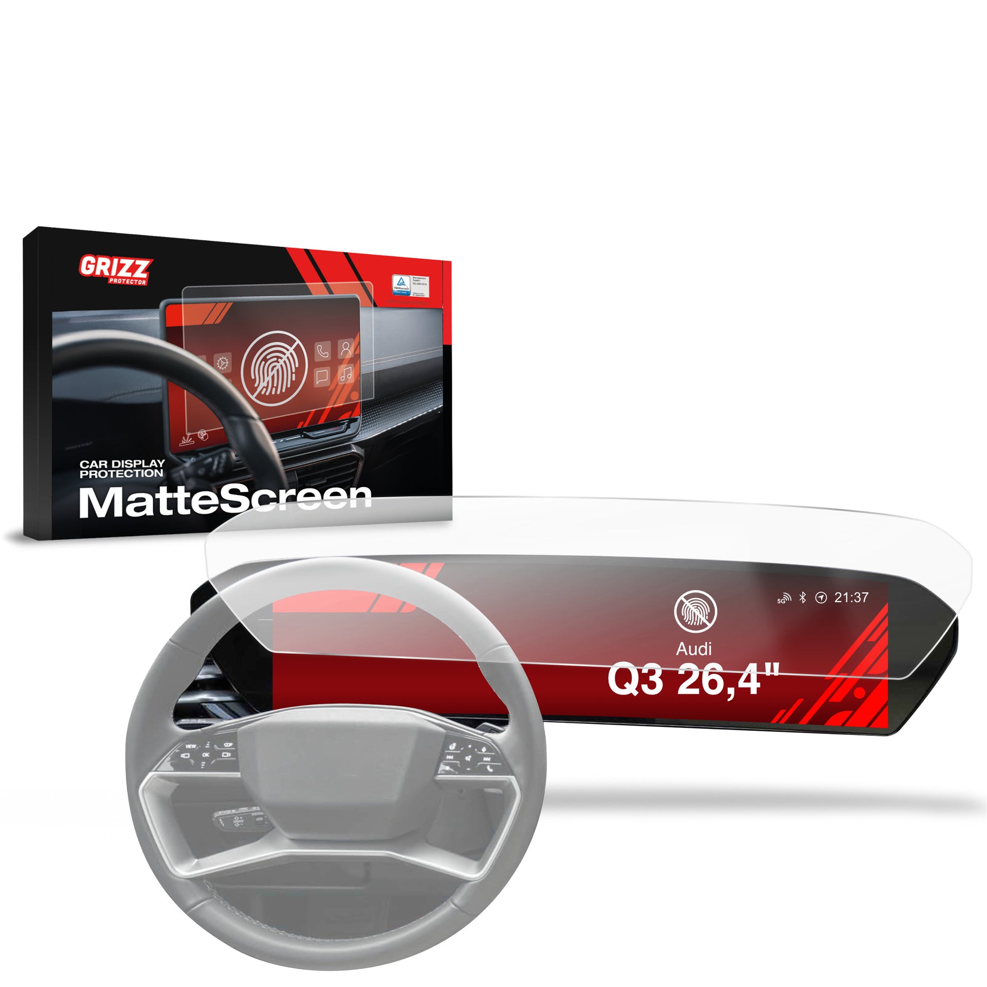 Anti-fingerprint screen protector for car touchscreen