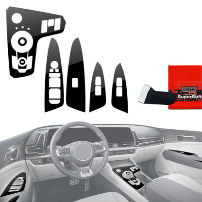 Scratch-resistant film for automotive interior elements
