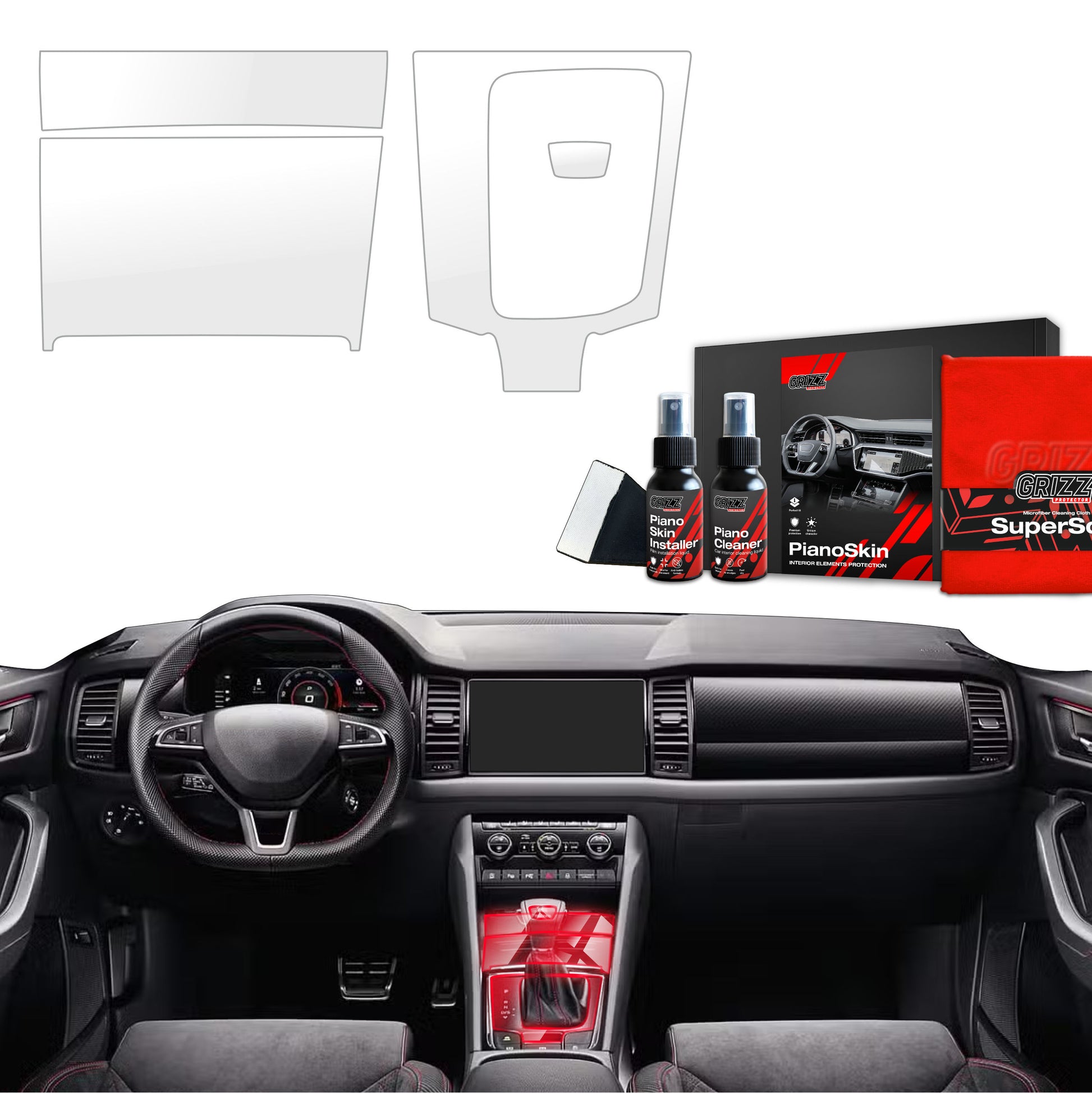 Scratch-resistant film for automotive interior elements