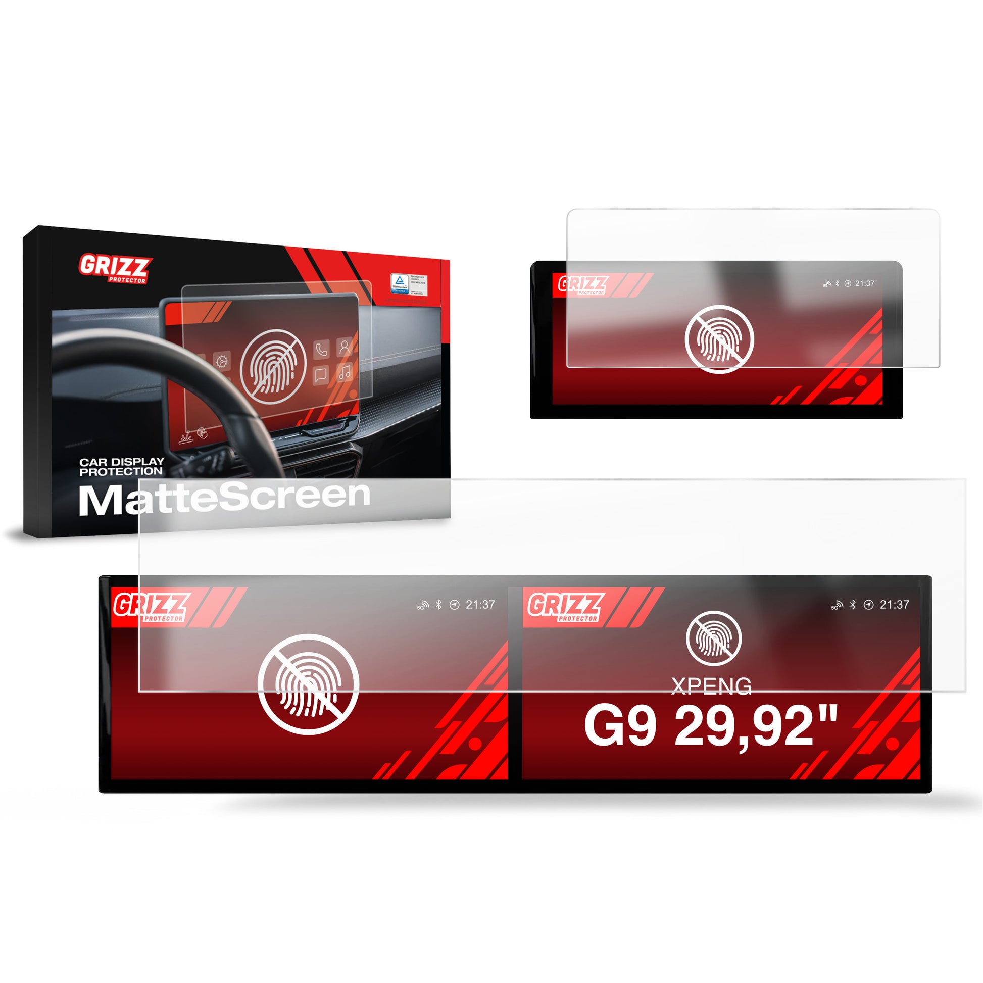 Anti-fingerprint screen protector for car touchscreen