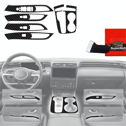 Scratch-resistant film for automotive interior elements