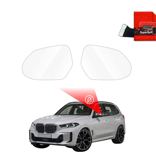 Rain protection film for exterior mirrors