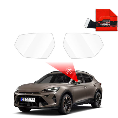Rain protection film for exterior mirrors