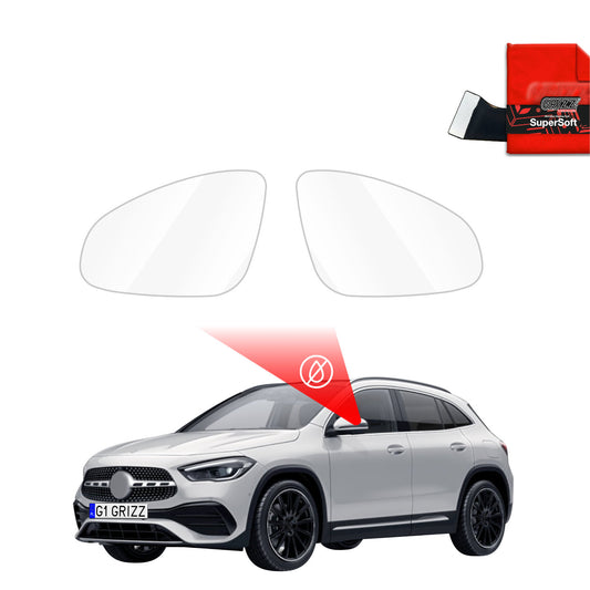 Rain protection film for exterior mirrors