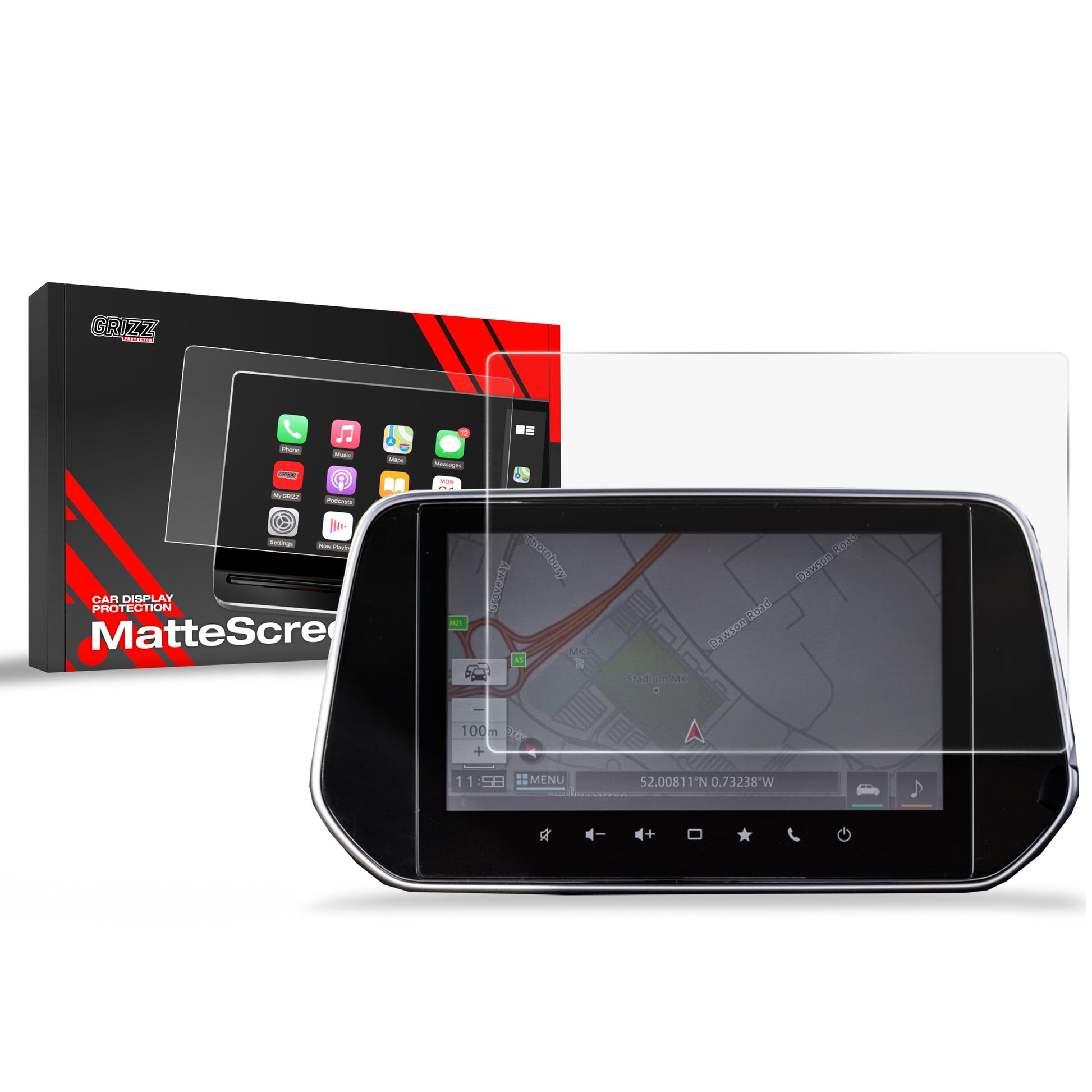 Anti-fingerprint screen protector for car touchscreen