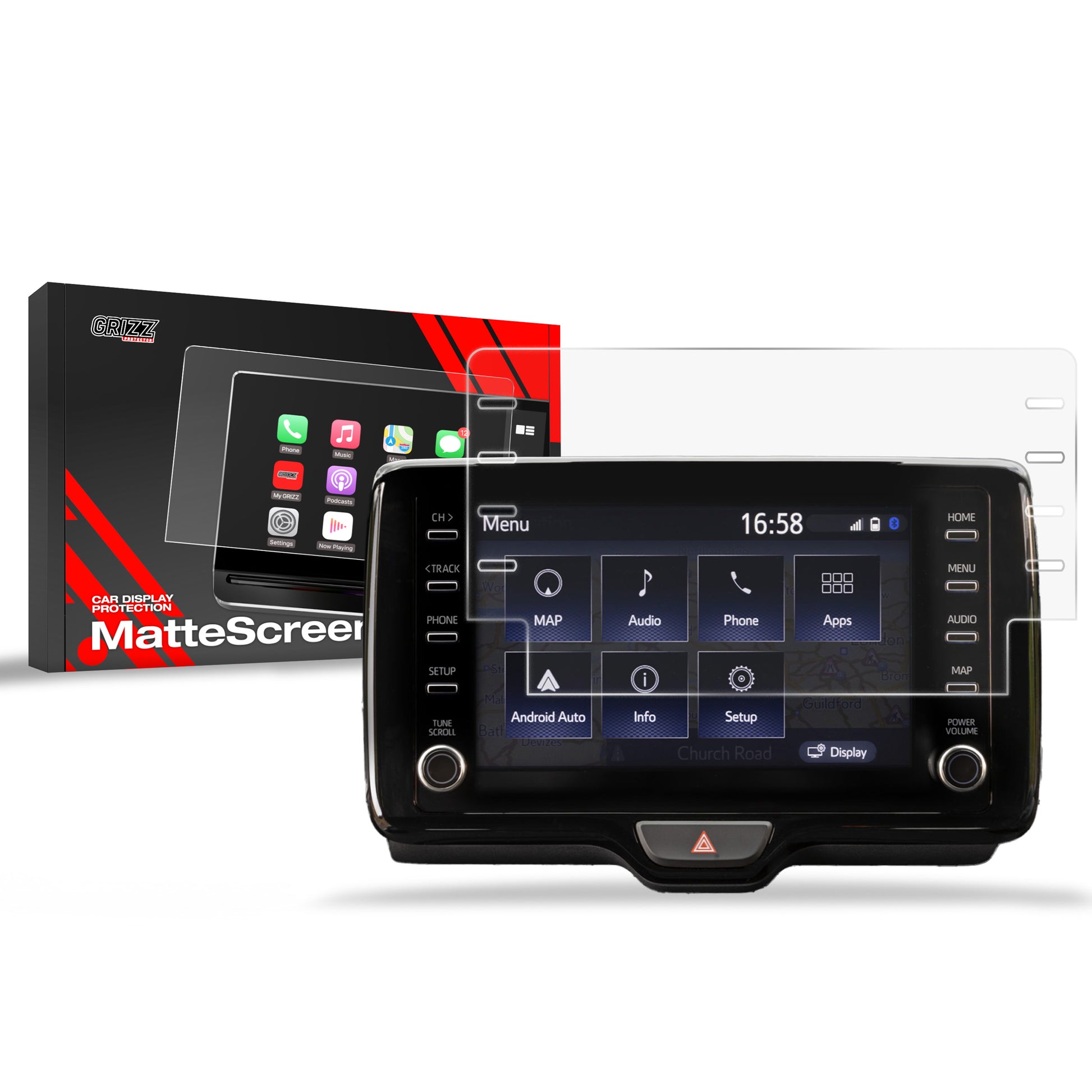 Anti-fingerprint screen protector for car touchscreen