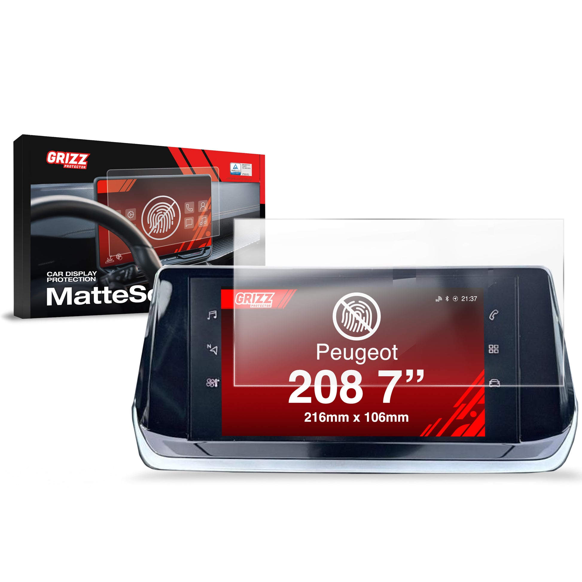 Anti-fingerprint screen protector for car touchscreen