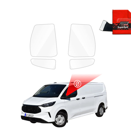 Rain protection film for exterior mirrors