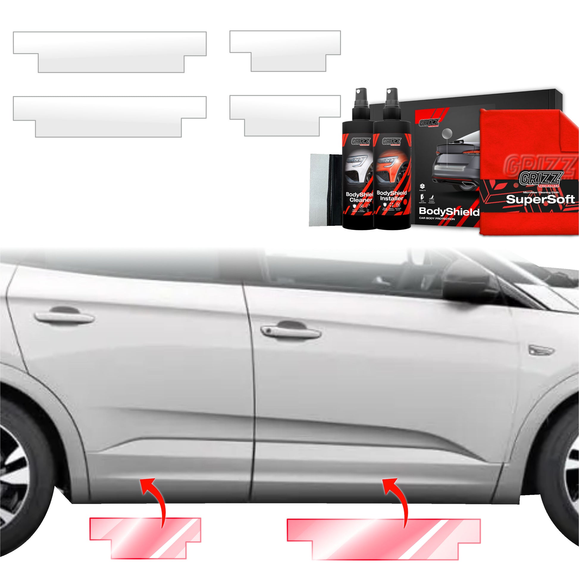 Protective film for exterior car parts – shields against scratches, chips, and scuffs