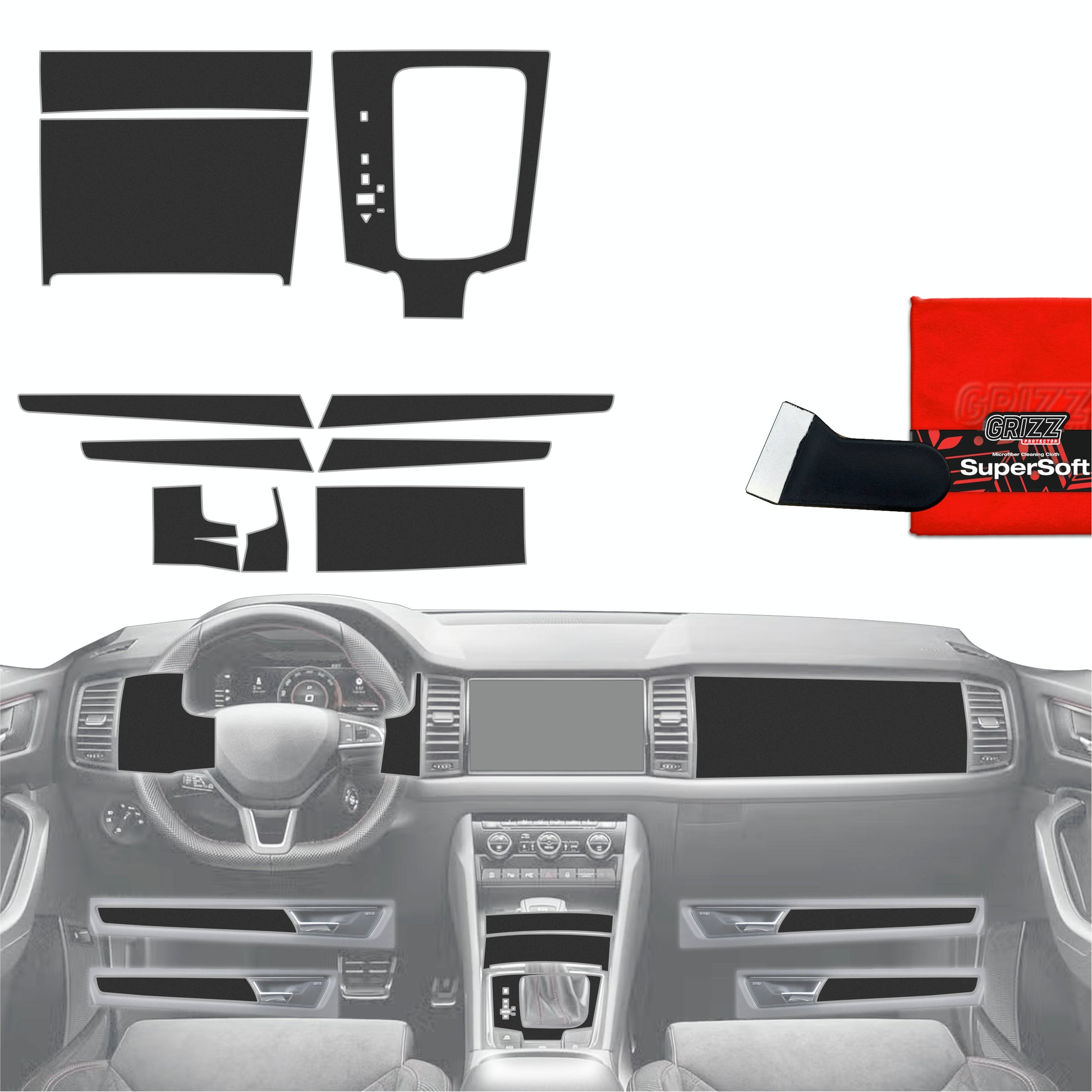 Scratch-resistant film for automotive interior elements