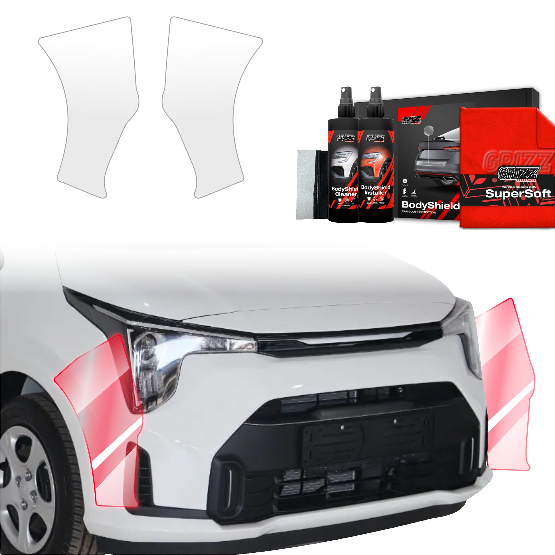 Rubbermatten | Kia Picanto 2011-2017 (T profiel 4-delig montageclips Rubbermatten | Kia Picanto 2011-2017 (T profiel 4-delig montageclips