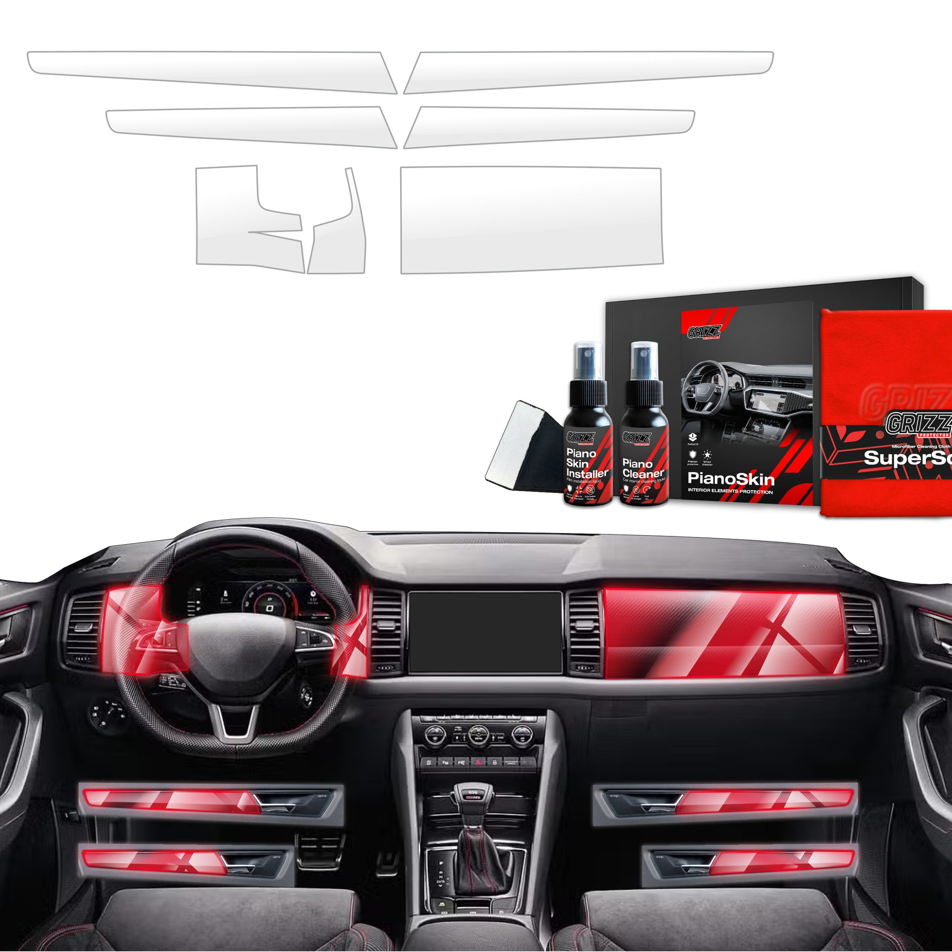 Scratch-resistant film for automotive interior elements