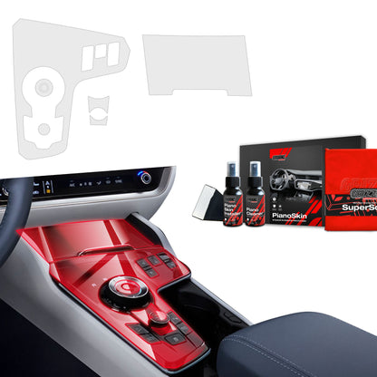 Scratch-resistant film for automotive interior elements