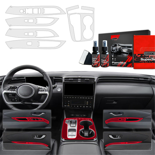 Scratch-resistant film for automotive interior elements