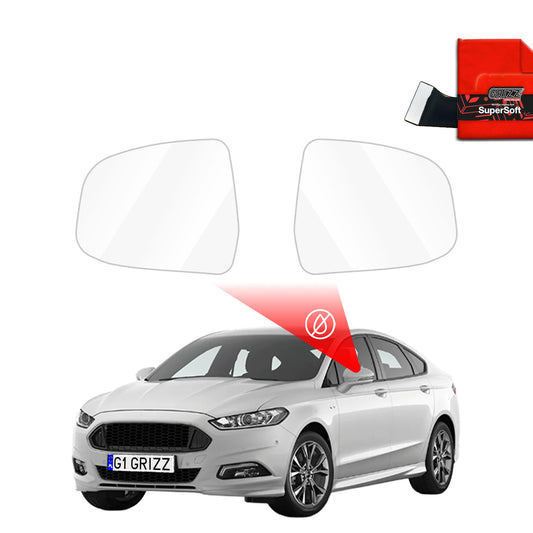Rain protection film for exterior mirrors