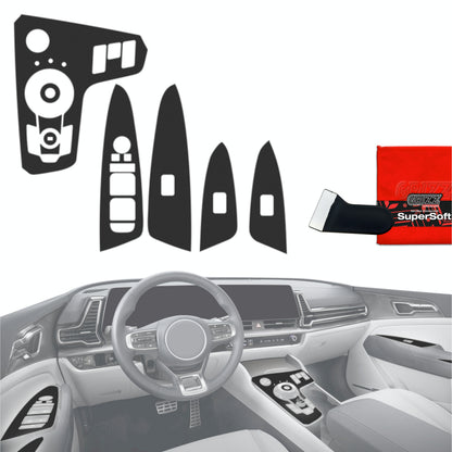 Scratch-resistant film for automotive interior elements