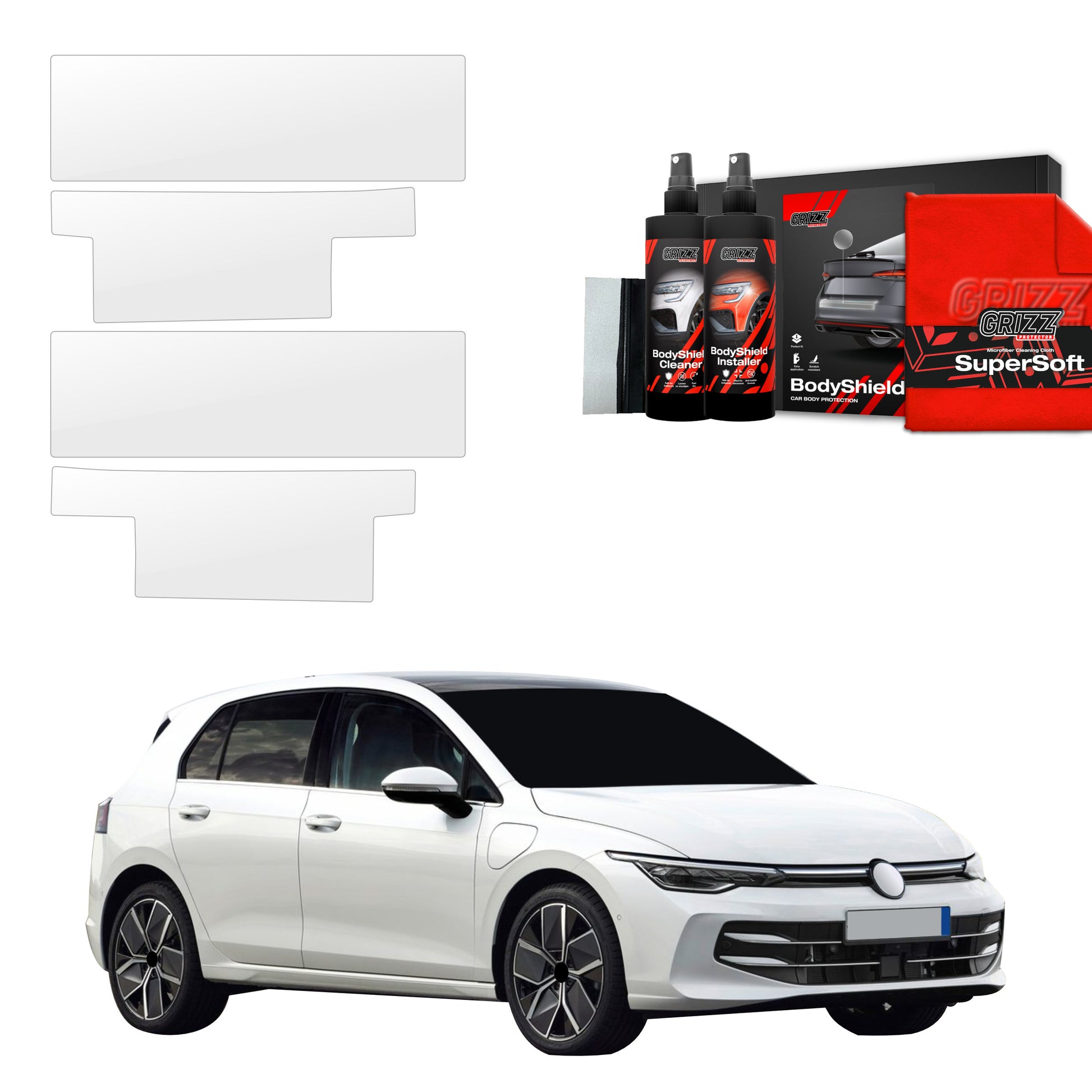 Protective film for exterior car parts – shields against scratches, chips, and scuffs