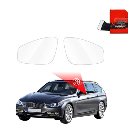 Rain protection film for exterior mirrors