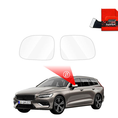 Rain protection film for exterior mirrors