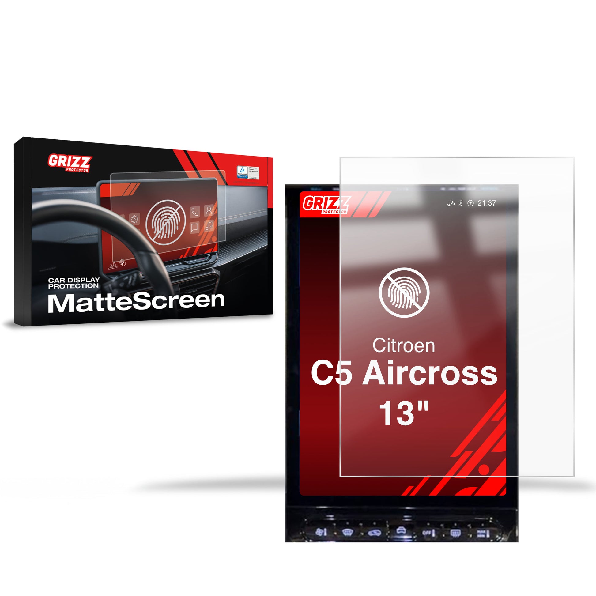 Anti-fingerprint screen protector for car touchscreen