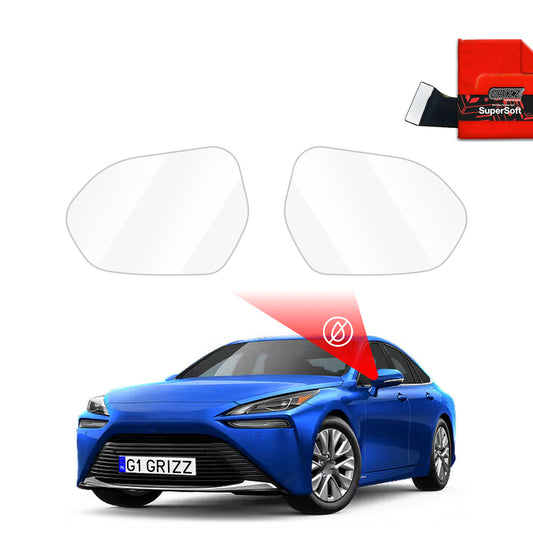 Rain protection film for exterior mirrors