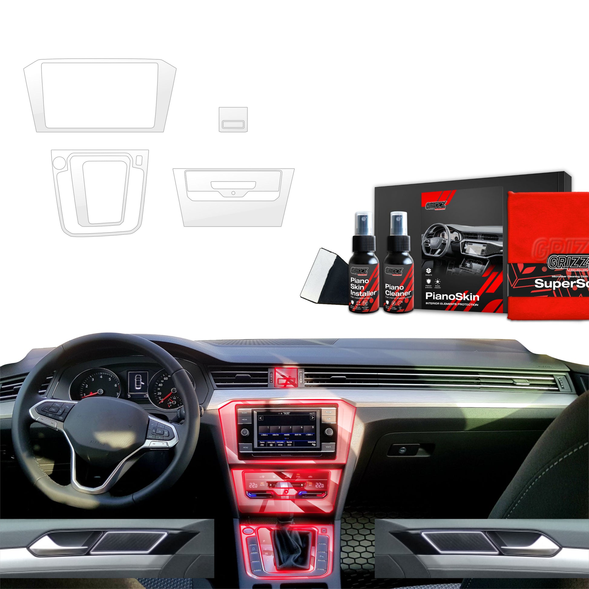 Scratch-resistant film for automotive interior elements