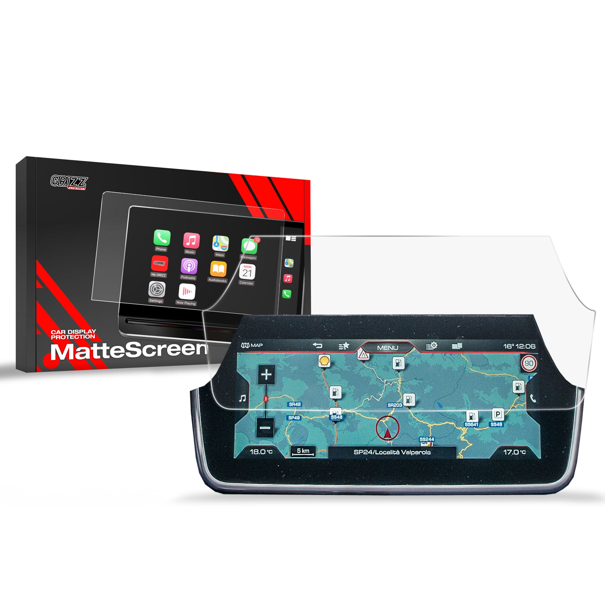 Anti-fingerprint screen protector for car touchscreen