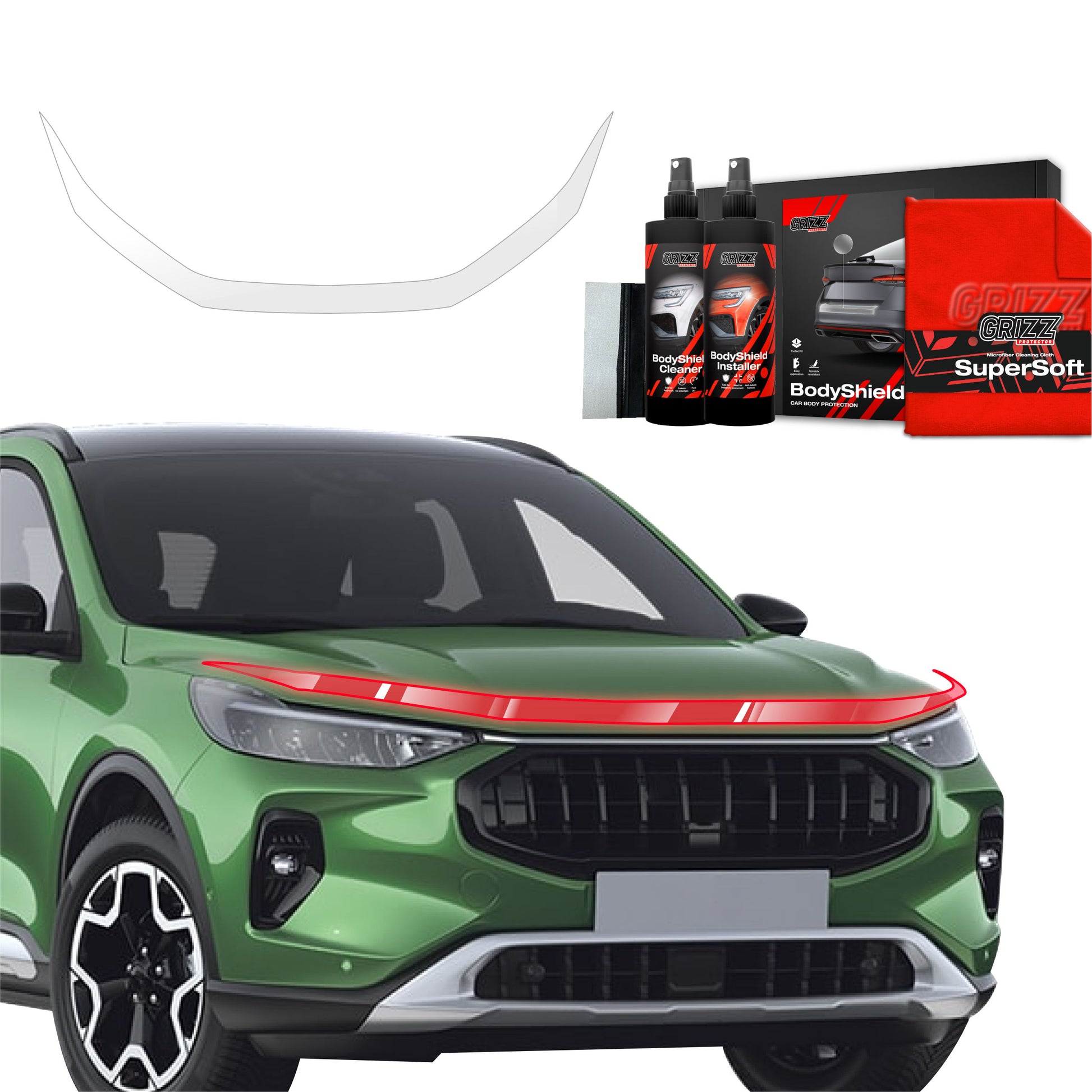 Protective film for exterior car parts – shields against scratches, chips, and scuffs