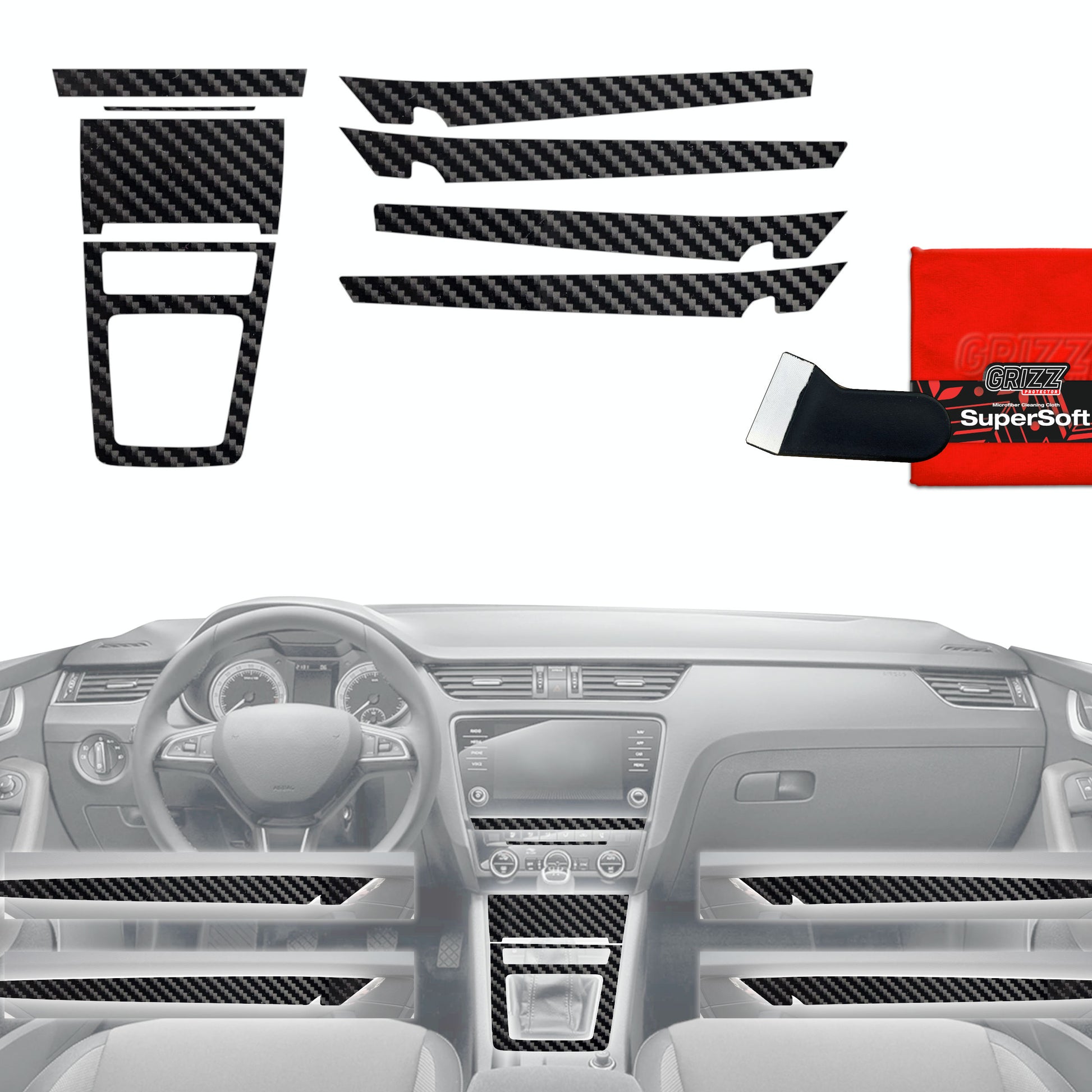 Scratch-resistant film for automotive interior elements