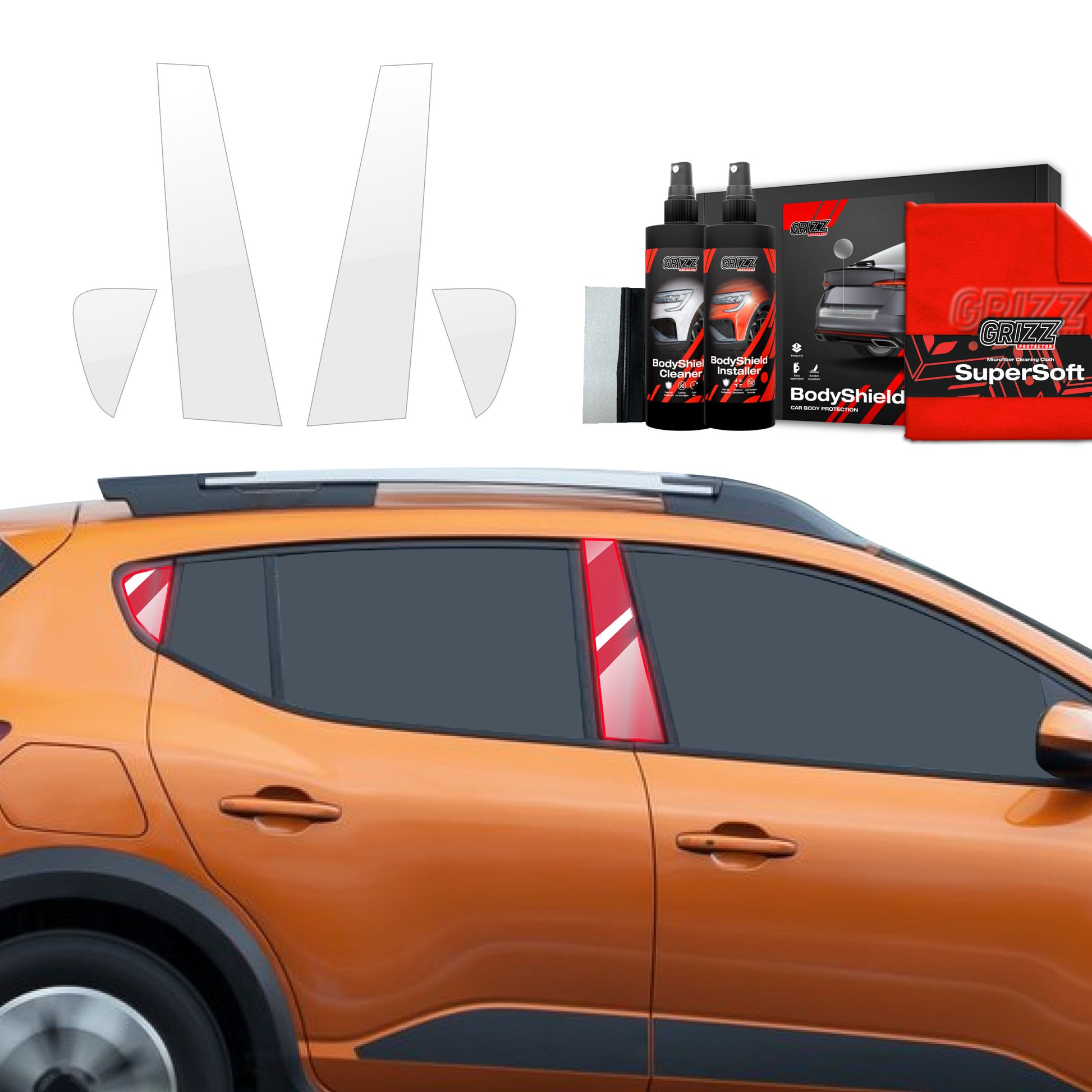 Protective film for exterior car parts – shields against scratches, chips, and scuffs