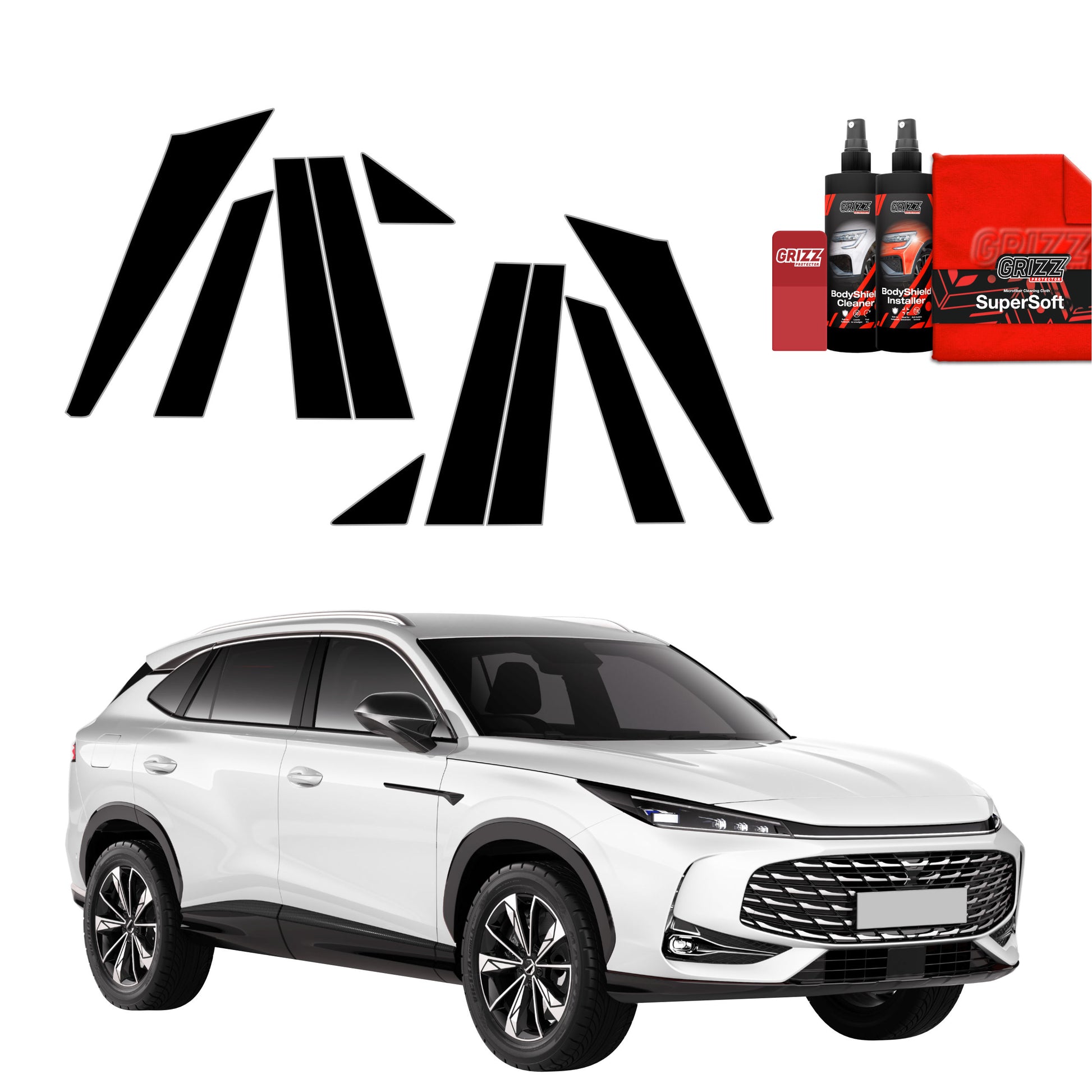 Protective film for exterior car parts – shields against scratches, chips, and scuffs