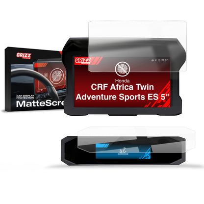 2in1 Displayschutzfolie für Honda CRF1100L Africa Twin Adventure Sports ES 5" (2020-2026) Anti-Fingerprint, Matt