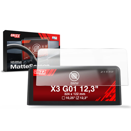 Displayschutzfolie für BMW X3 G01 12.3" (2021-2024) Anti-Fingerprint, Matt