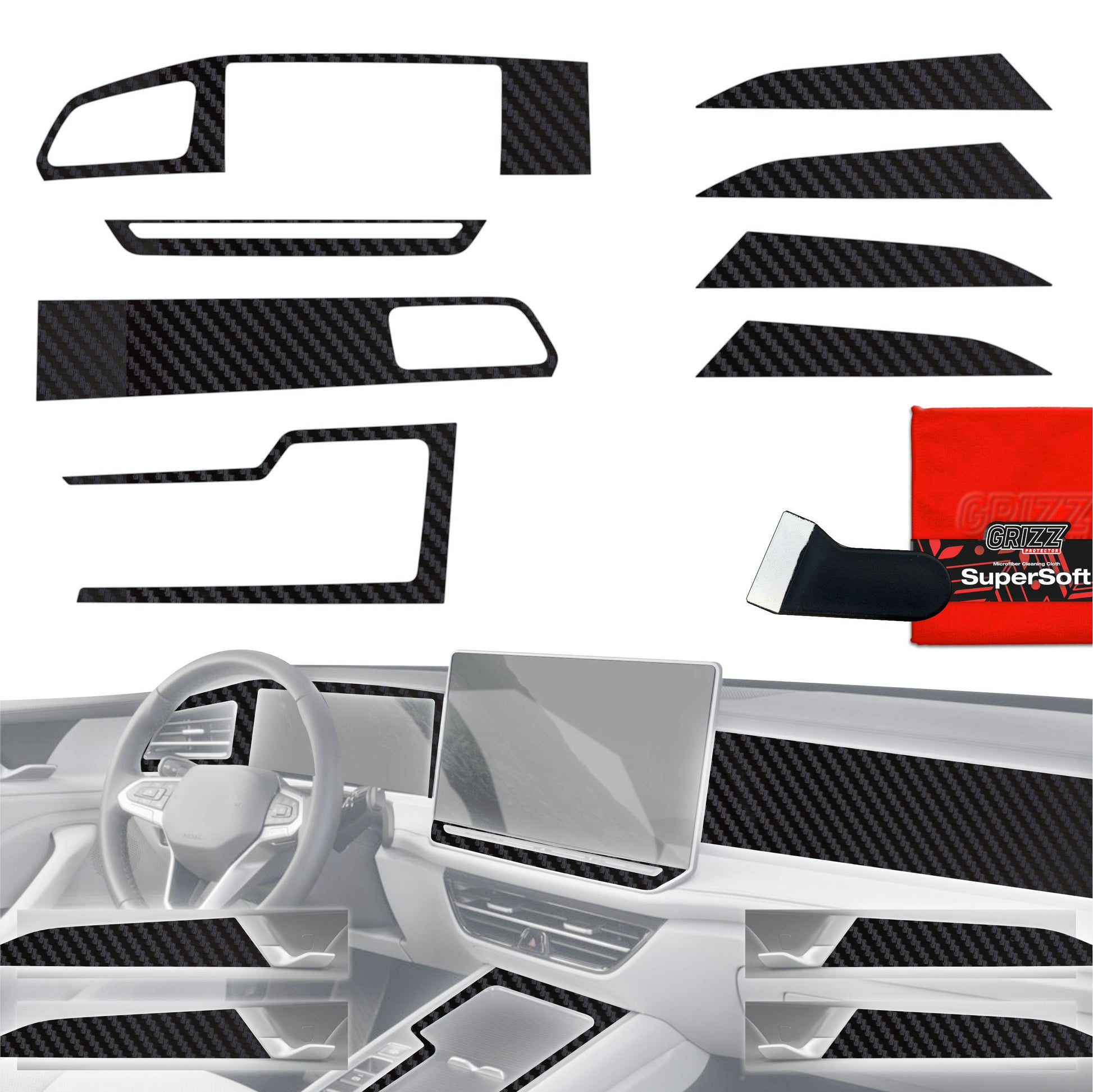 Scratch-resistant film for automotive interior elements