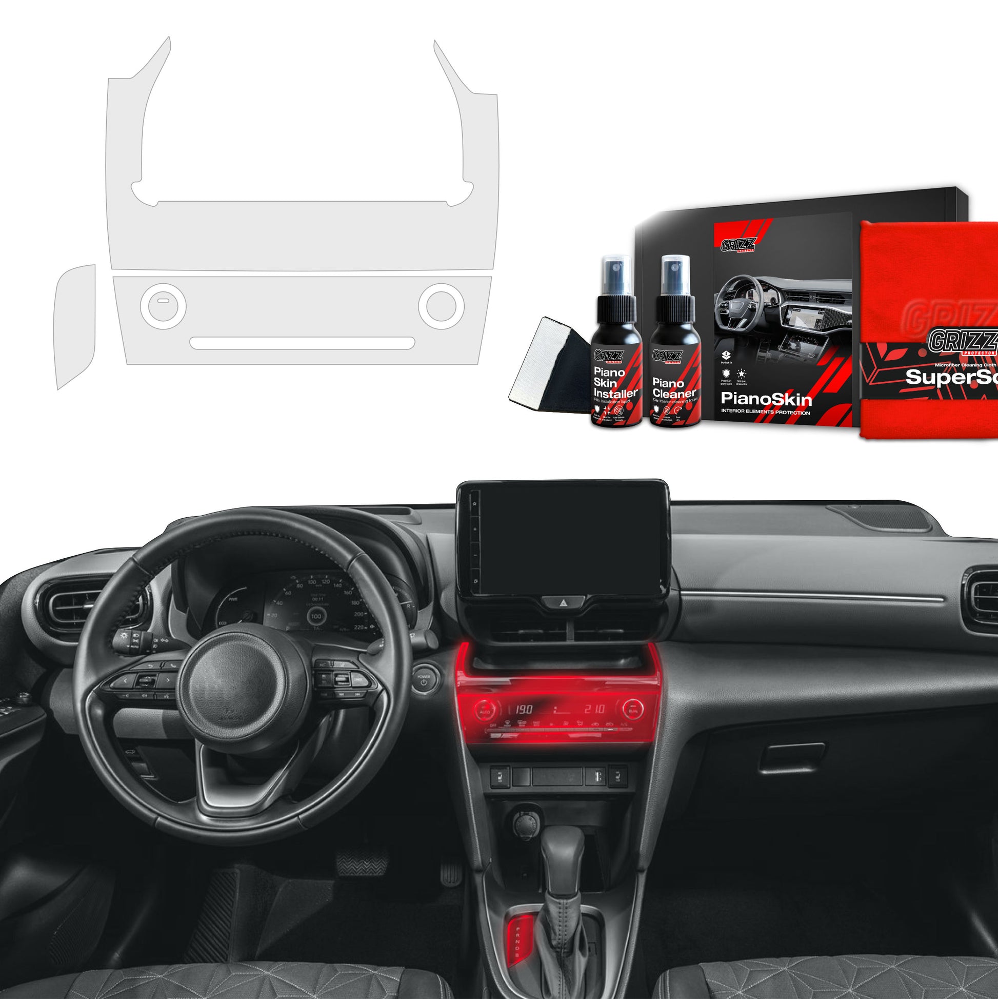 Scratch-resistant film for automotive interior elements