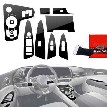 Scratch-resistant film for automotive interior elements