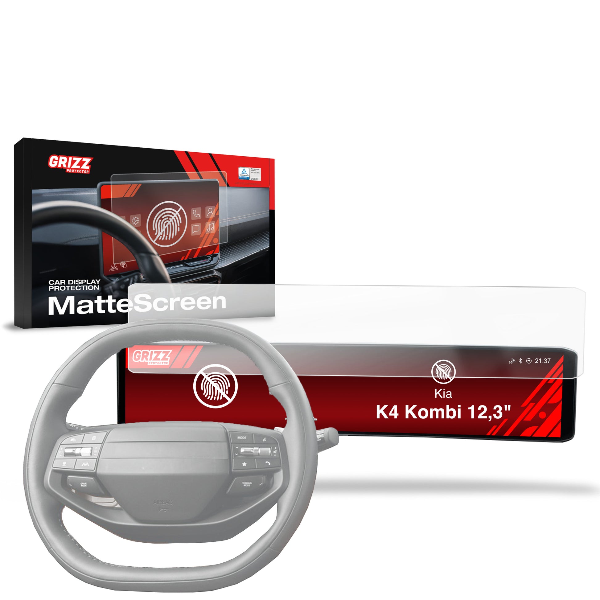 Anti-fingerprint screen protector for car touchscreen