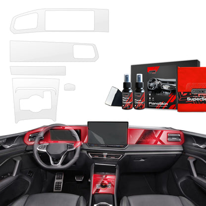 Scratch-resistant film for automotive interior elements