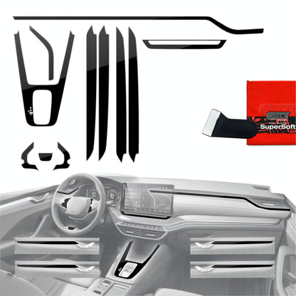 Scratch-resistant film for automotive interior elements