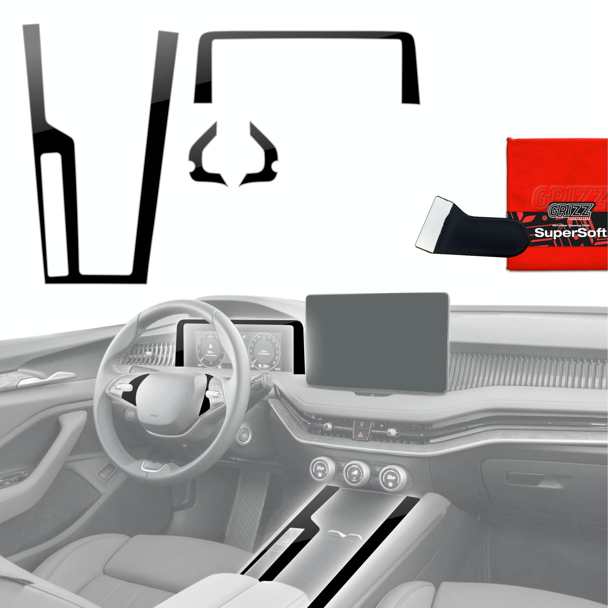 Scratch-resistant film for automotive interior elements