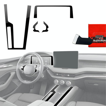 Scratch-resistant film for automotive interior elements