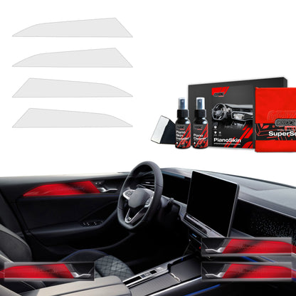 Scratch-resistant film for automotive interior elements