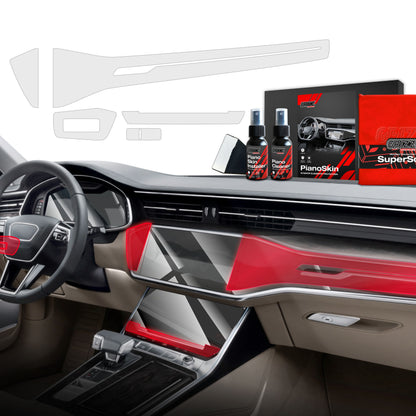Scratch-resistant film for automotive interior elements