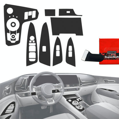 Scratch-resistant film for automotive interior elements
