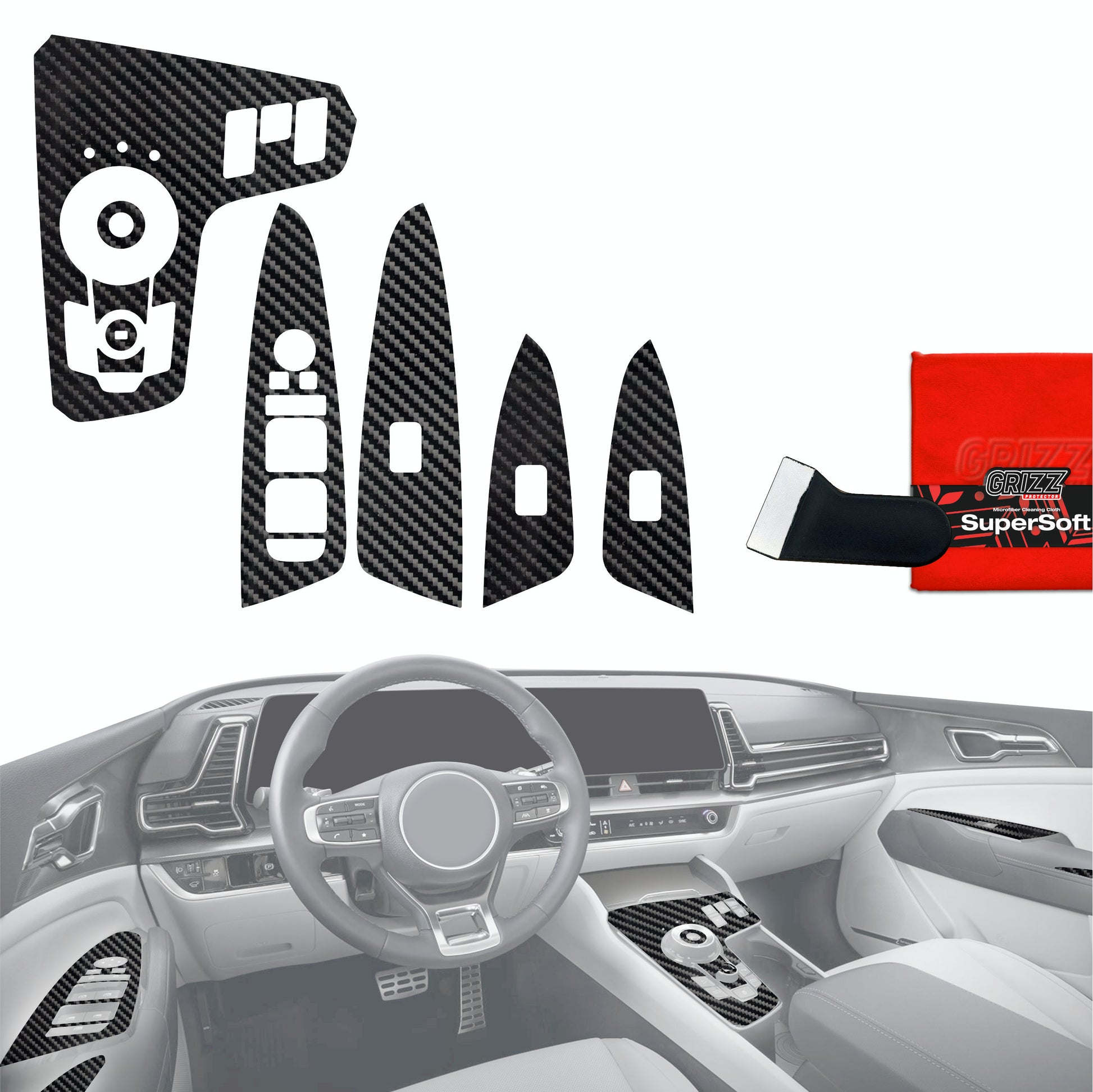 Scratch-resistant film for automotive interior elements
