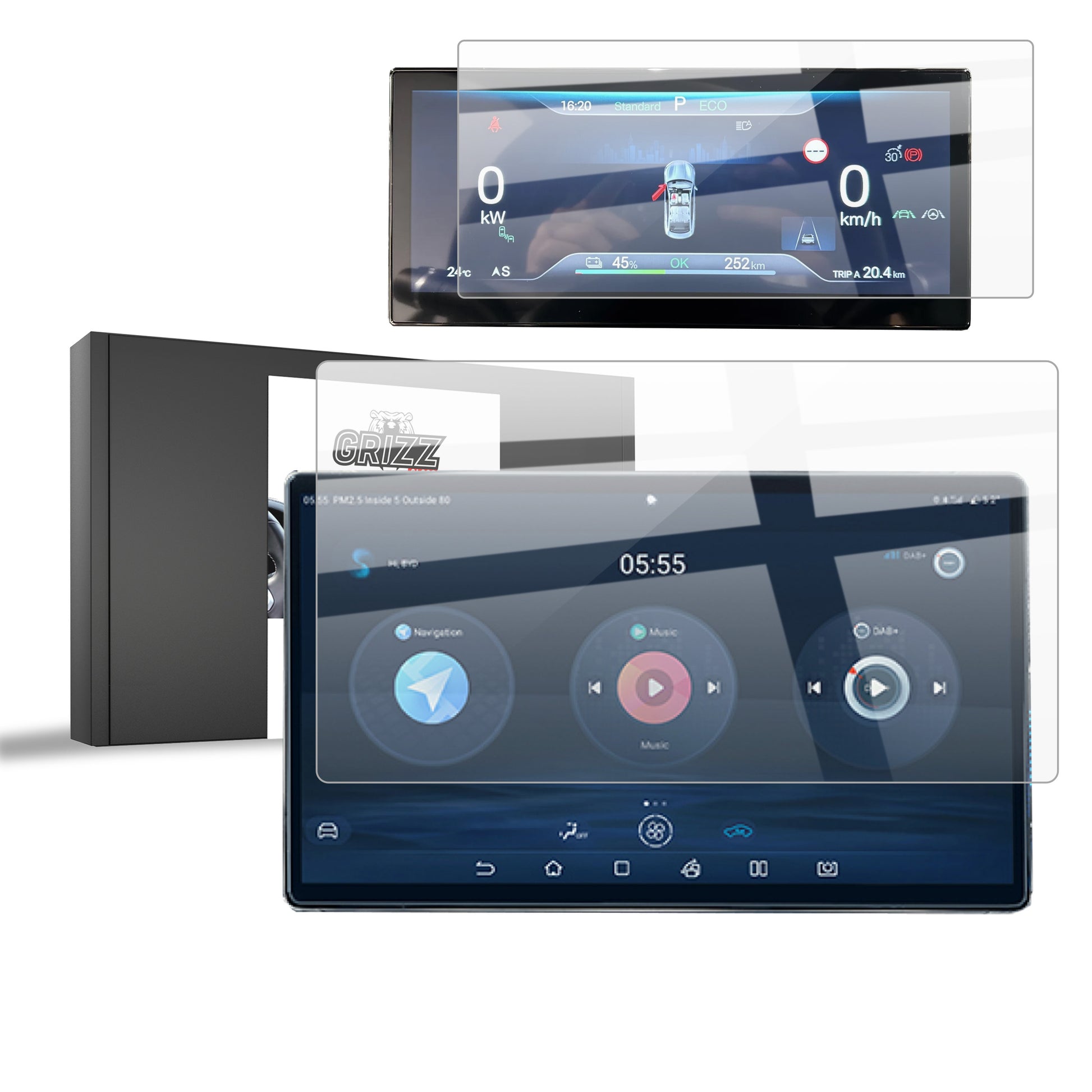 Protective film for car touchscreen display – anti-scratch and transparent