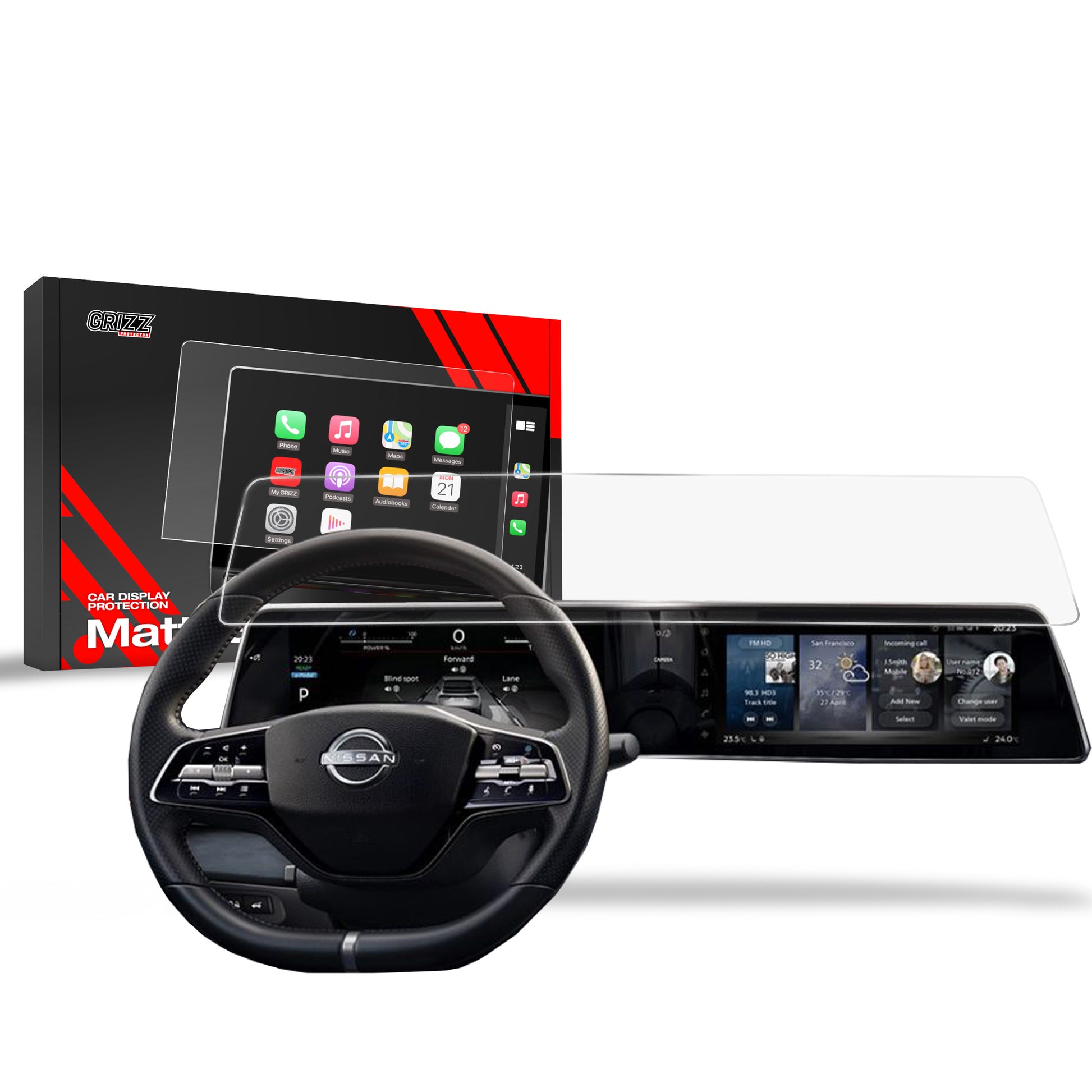 Anti-fingerprint screen protector for car touchscreen