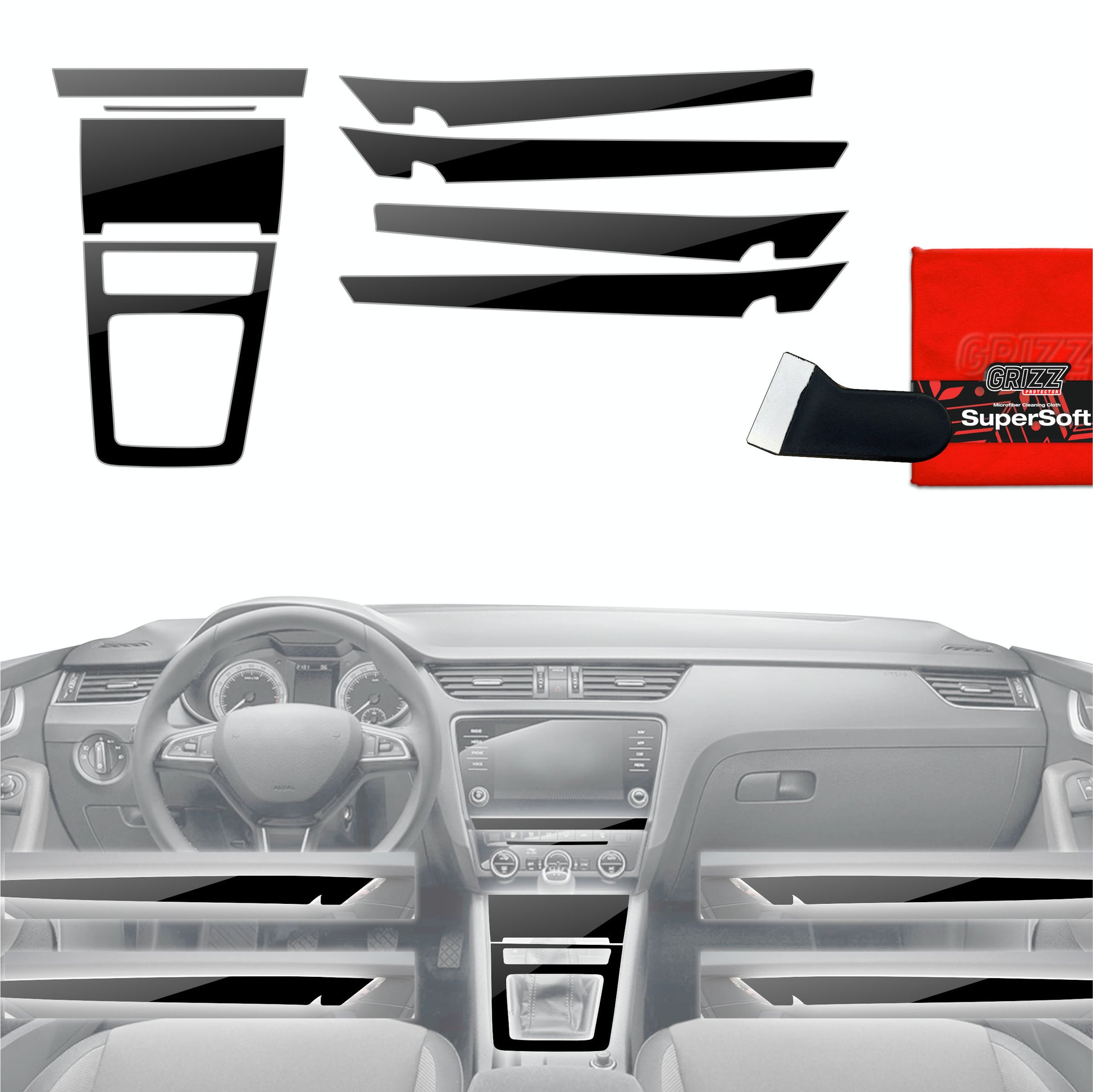 Scratch-resistant film for automotive interior elements