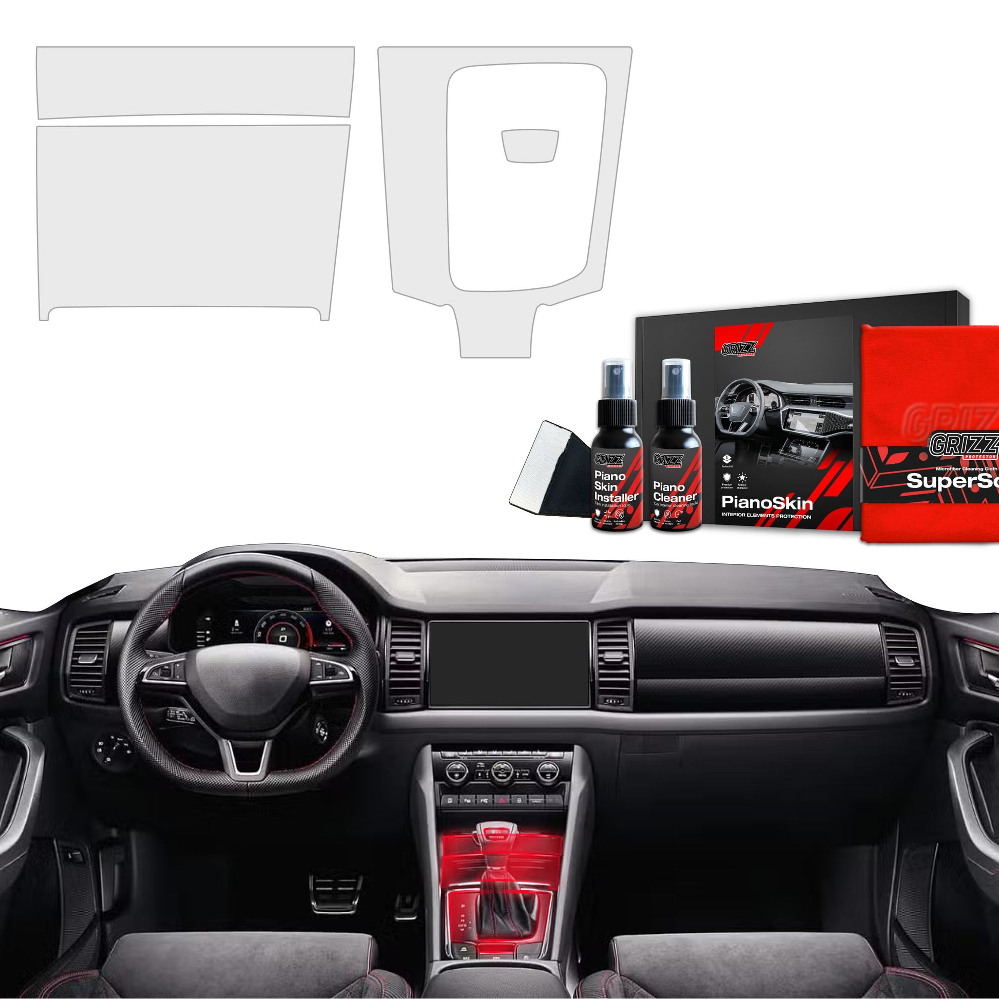 Scratch-resistant film for automotive interior elements